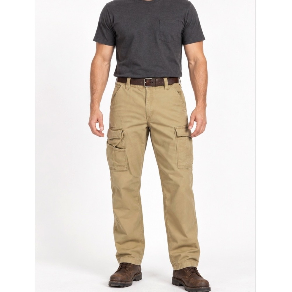 Carhartt Relaxed Fit Cargo Pants Men's 34 Tan Workwear Utility